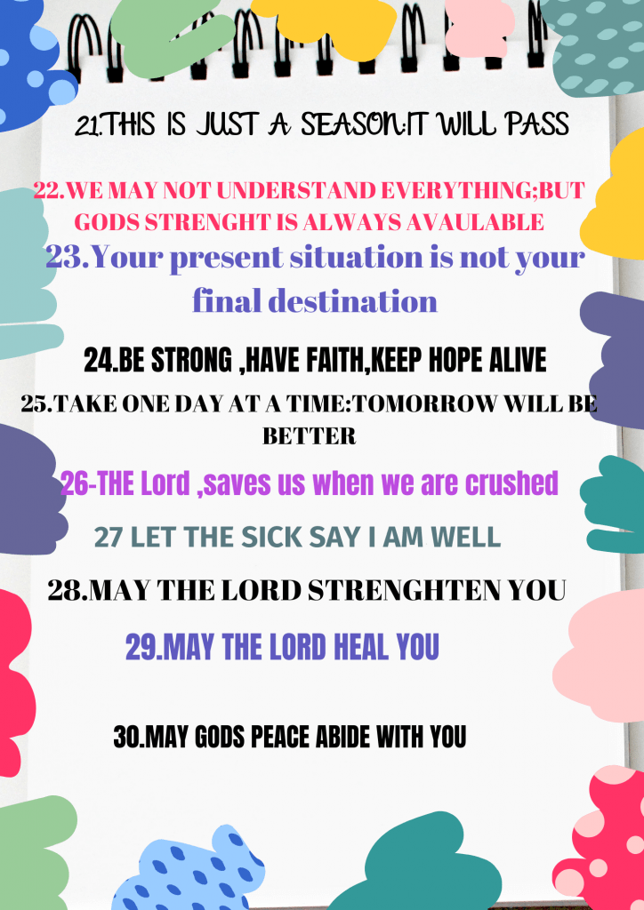 motivation words for the sick