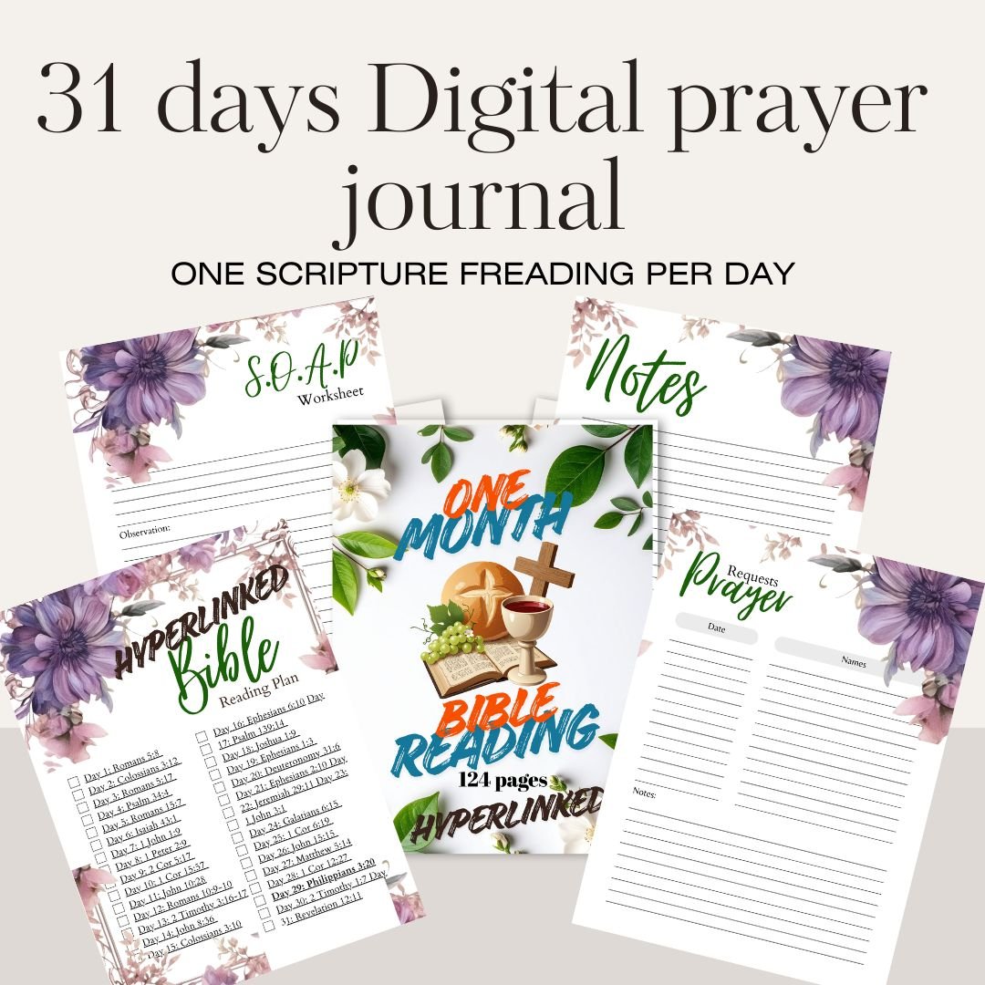 31 day prayer journal